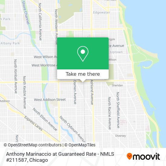 Mapa de Anthony Marinaccio at Guaranteed Rate - NMLS #211587