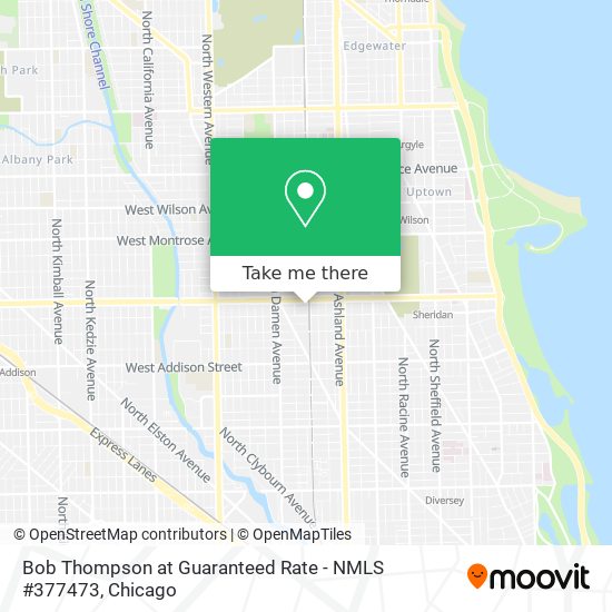 Mapa de Bob Thompson at Guaranteed Rate - NMLS #377473