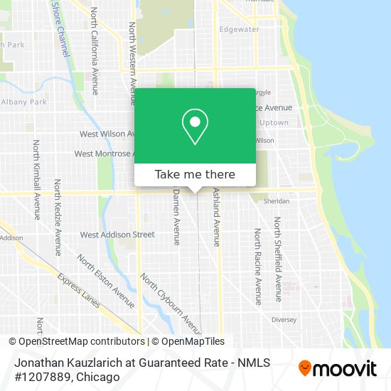 Mapa de Jonathan Kauzlarich at Guaranteed Rate - NMLS #1207889