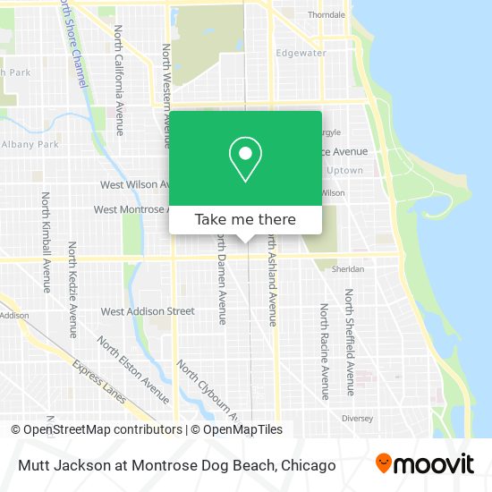 Mapa de Mutt Jackson at Montrose Dog Beach