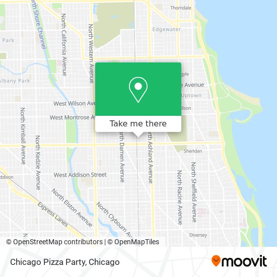 Mapa de Chicago Pizza Party