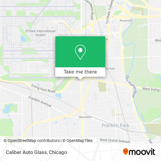 Caliber Auto Glass map