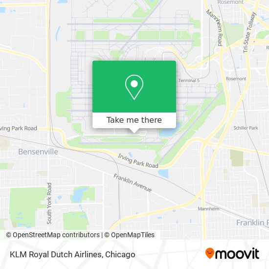 Mapa de KLM Royal Dutch Airlines