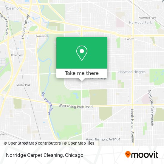 Mapa de Norridge Carpet Cleaning
