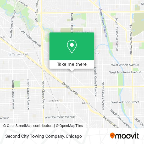 Second City Towing Company map