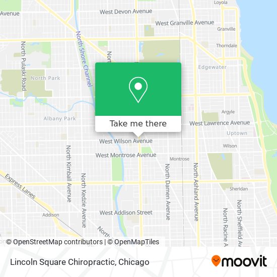 Lincoln Square Chiropractic map