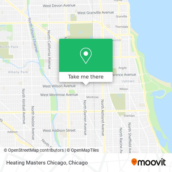 Heating Masters Chicago map