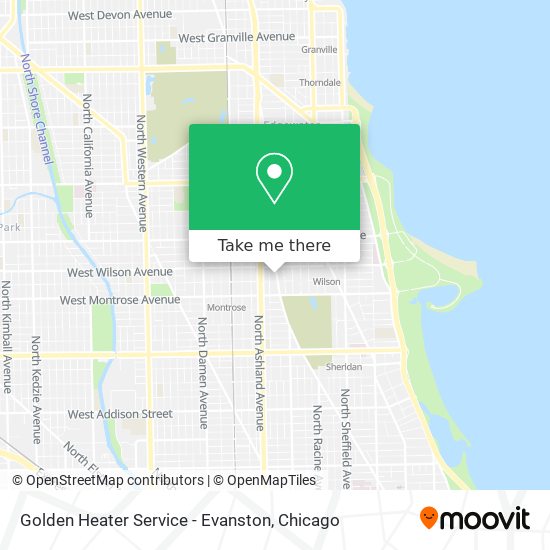 Mapa de Golden Heater Service - Evanston