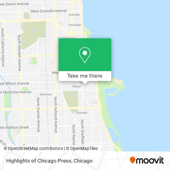 Highlights of Chicago Press map