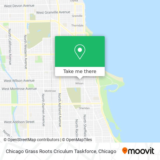 Chicago Grass Roots Criculum Taskforce map