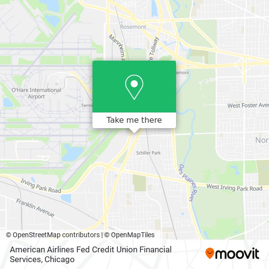 Mapa de American Airlines Fed Credit Union Financial Services