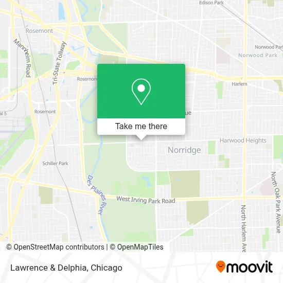 Lawrence & Delphia map