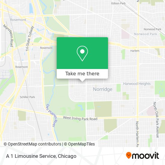 A 1 Limousine Service map