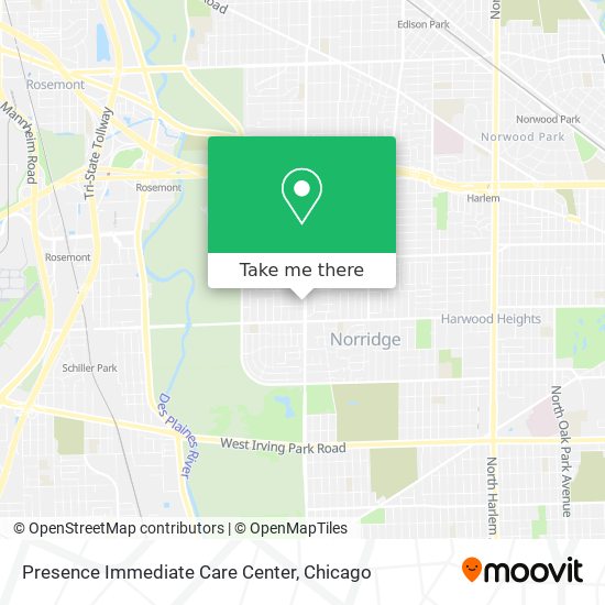 Presence Immediate Care Center map