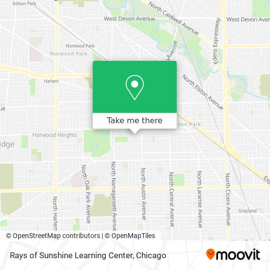 Rays of Sunshine Learning Center map