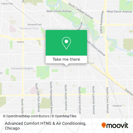 Mapa de Advanced Comfort HTNG & Air Conditioning