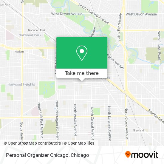 Mapa de Personal Organizer Chicago
