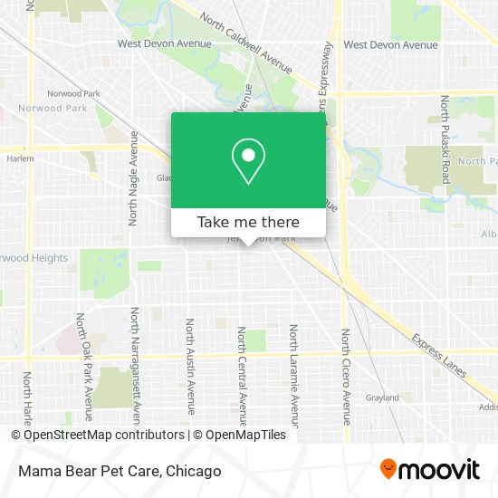 Mama Bear Pet Care map