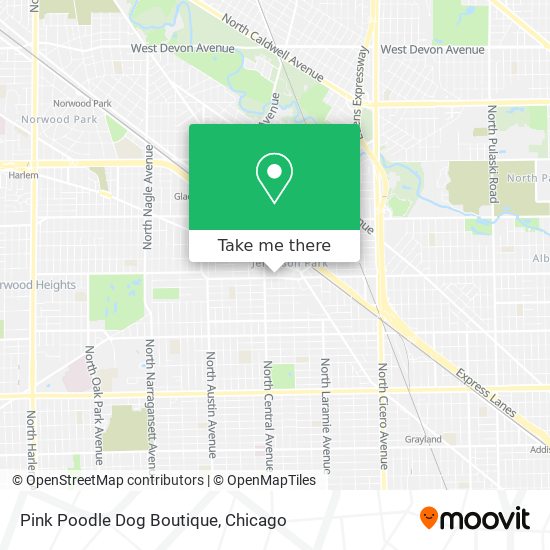 Pink Poodle Dog Boutique map