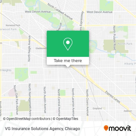 VG Insurance Solutions Agency map
