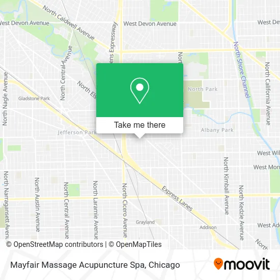 Mayfair Massage Acupuncture Spa map