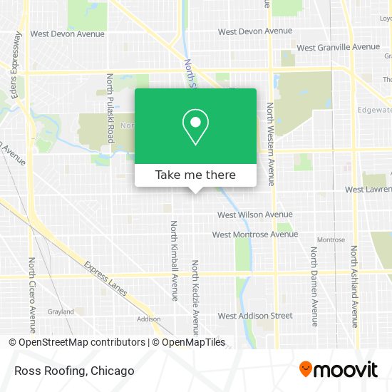Ross Roofing map