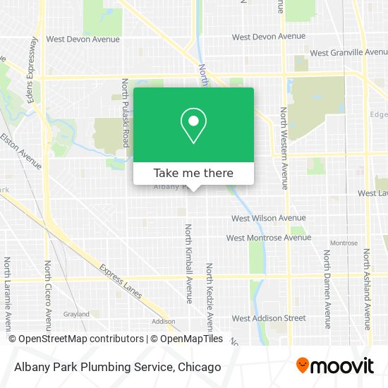 Mapa de Albany Park Plumbing Service