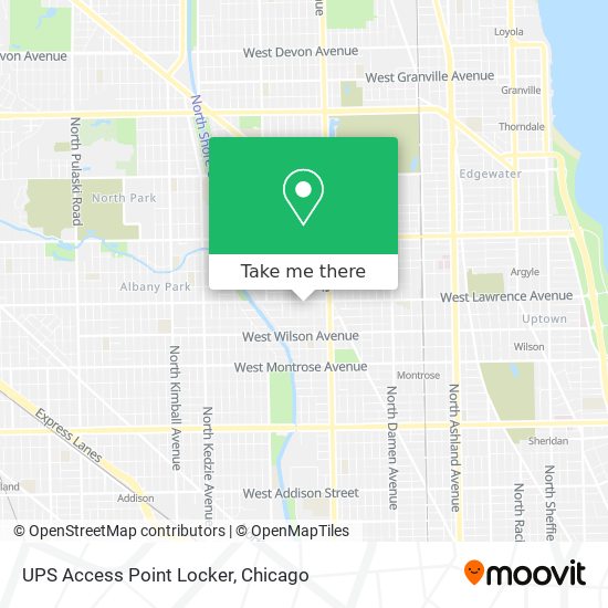 UPS Access Point Locker map