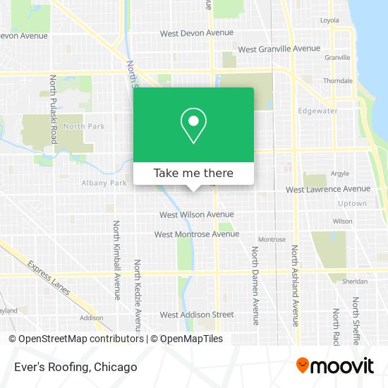 Ever's Roofing map