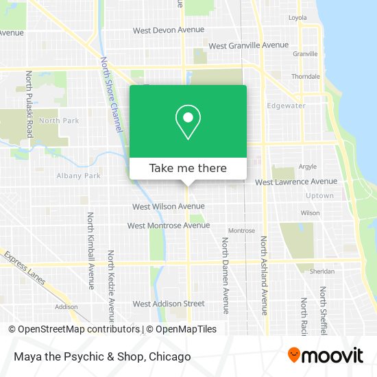 Maya the Psychic & Shop map