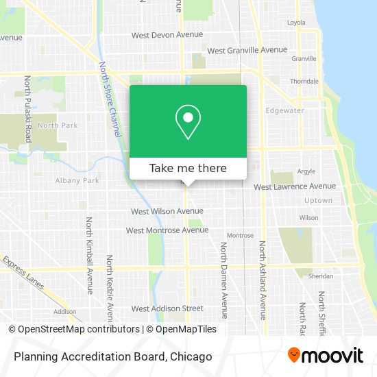 Planning Accreditation Board map