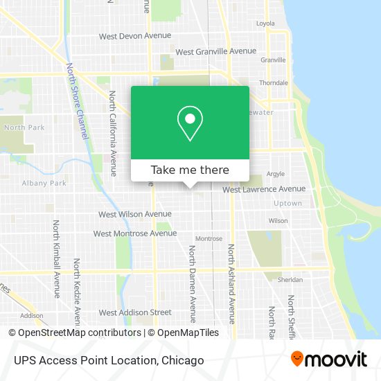 Mapa de UPS Access Point Location