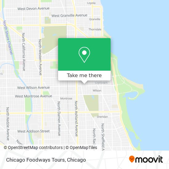 Chicago Foodways Tours map