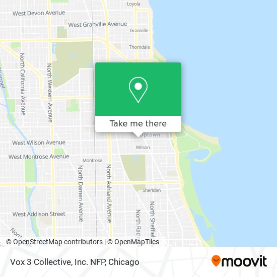 Mapa de Vox 3 Collective, Inc. NFP