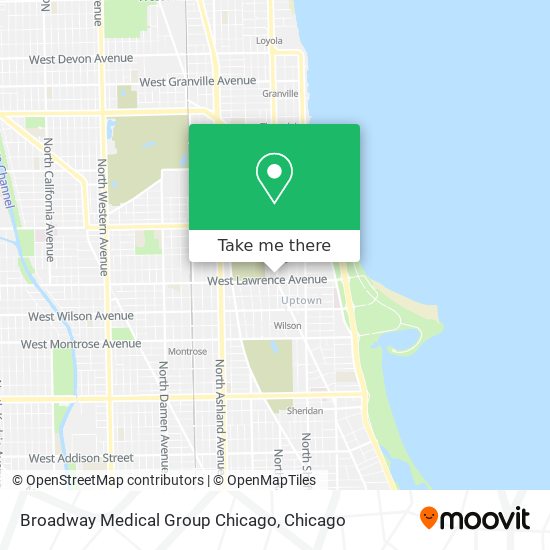 Broadway Medical Group Chicago map