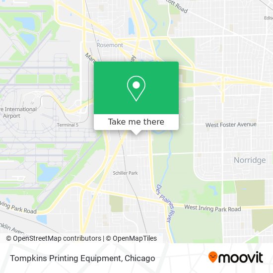 Tompkins Printing Equipment map