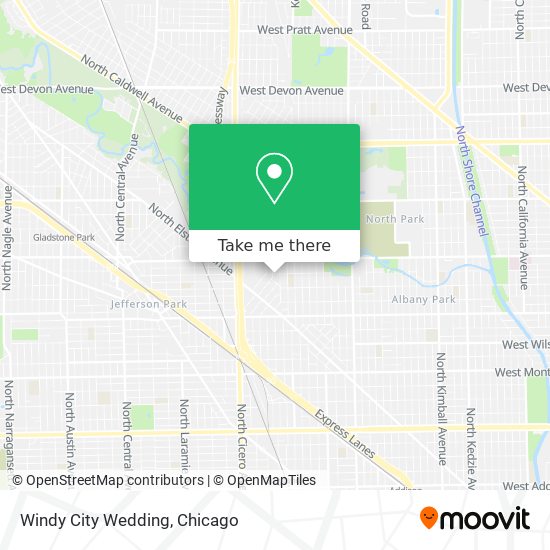 Windy City Wedding map