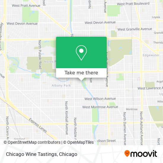 Chicago Wine Tastings map