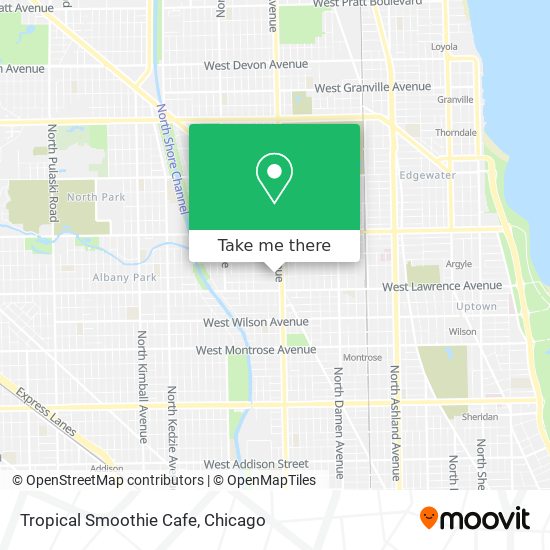 Tropical Smoothie Cafe map