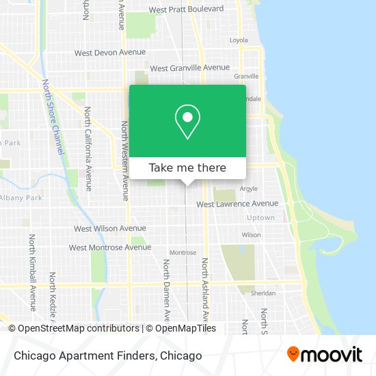 Mapa de Chicago Apartment Finders