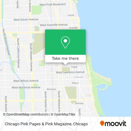 Chicago Pink Pages & Pink Magazine map