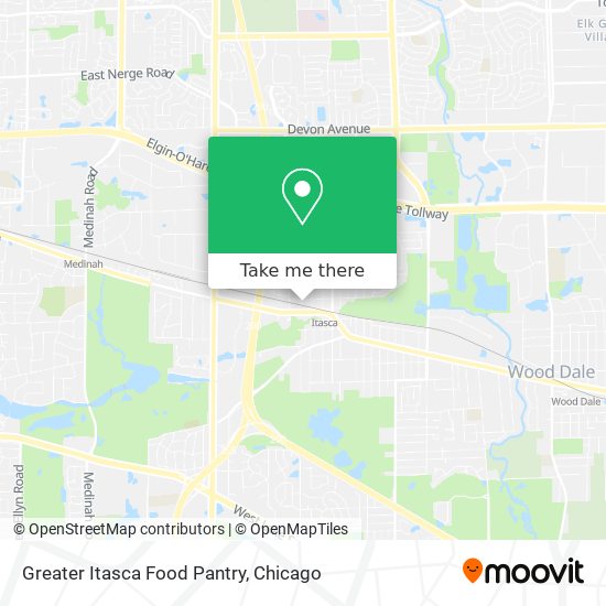 Greater Itasca Food Pantry map