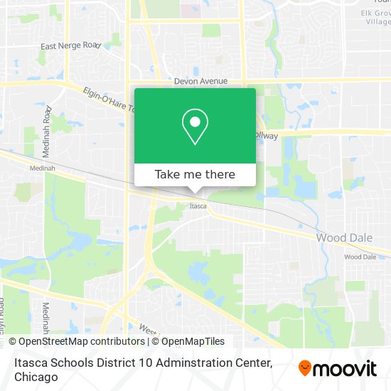 Mapa de Itasca Schools District 10 Adminstration Center