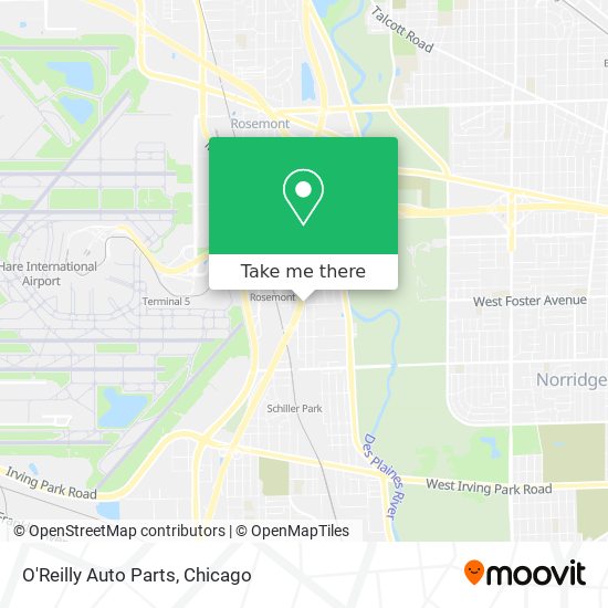 O'Reilly Auto Parts map