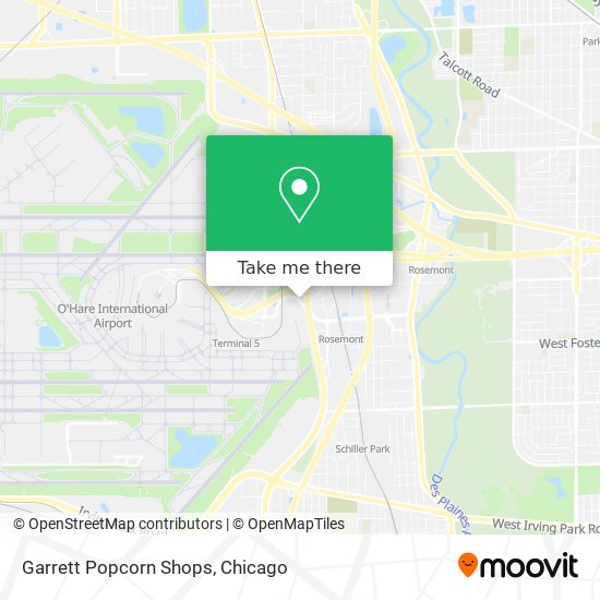 Garrett Popcorn Shops map