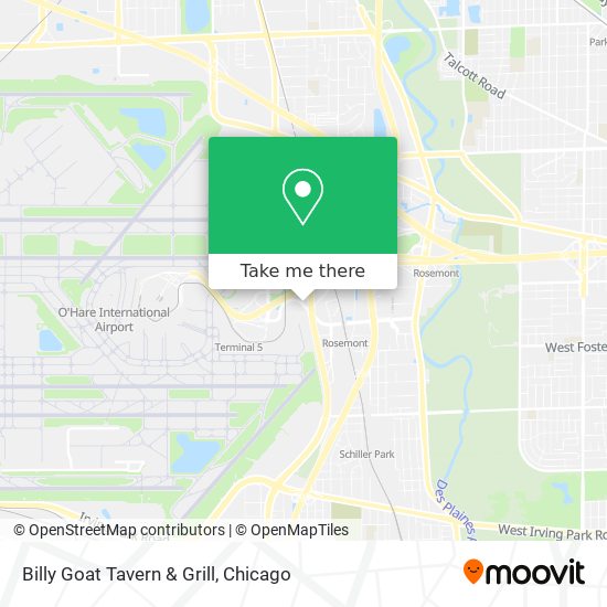 Mapa de Billy Goat Tavern & Grill