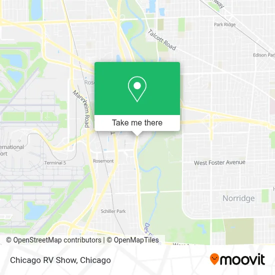 Chicago RV Show map