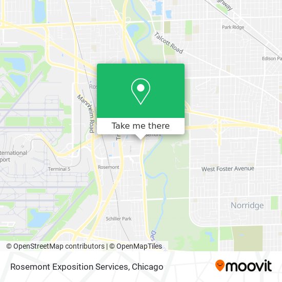 Rosemont Exposition Services map