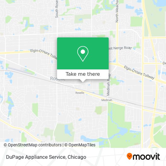 DuPage Appliance Service map