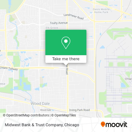 Mapa de Midwest Bank & Trust Company